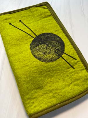 Fibres of Life Circular Needle Case in Lime