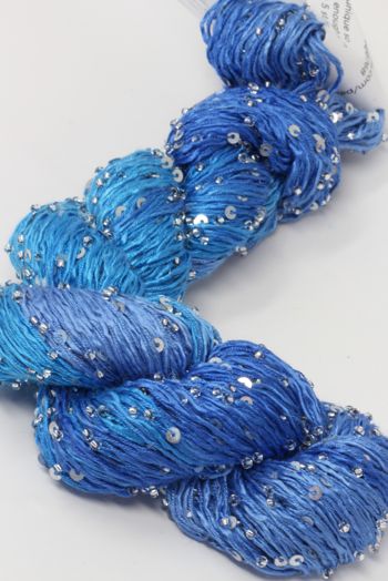 Artyarns BEADED SILK AND SEQUINS LIGHT | H35 Wild Blue Yonder (Silver)