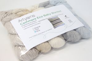 Artyarns Eco Cashmere Baby Blanket Kit BLUES