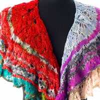 The Every Which Way Shawl kit by Artyarns