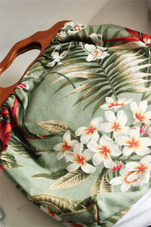 Atenti Bags Carpet Bag Knitting Tote in Japanese Floral 