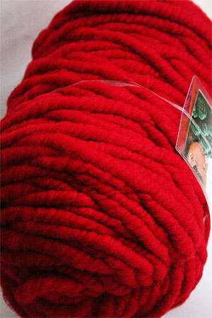 Bagsmith Yarn Bump in Ruby Red for Arm Knitting and Crochet Knitting
