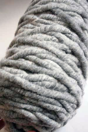 Merino Bulky Yarn in Light Grey