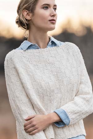 Blue Sky Kits - Organic Cotton Worsted - Shady Hollow Sweater