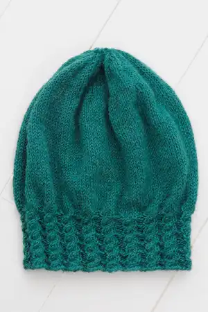 Blue Sky Kits - Baby Alpaca Sport - Cabled Slouch Hat