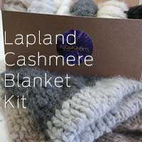 Cashmere Blanket kit featuring Jade Sapphire 100% Brushed Cashmere