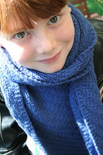 Liam in Jade Sapphire Cashmere Scarf Knitkit for HIM