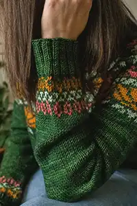 MadelineTosh Kits - Vintage - 2023 Rhinebeck Sweater Detail