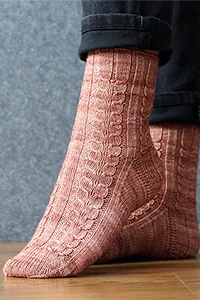 MALABRIGO OLD ROSE SOCKS