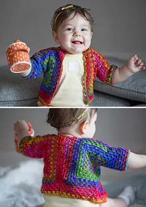 Baby Squared Up Jacket Knit Kit