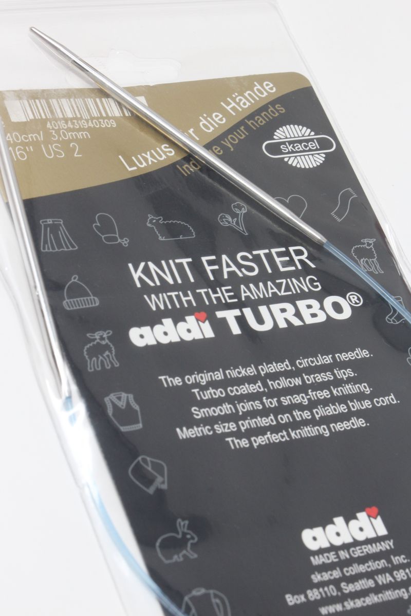 20 inch Addi Turbo Circular Knitting Needles - US 11, 8.0 mm