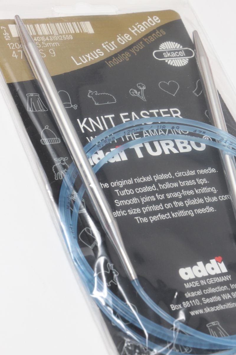 Addi Turbo 60 inch/size US 15 Circular Knitting Needles at Fabulous Yarn