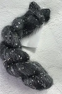 Artyarns Beaded Mohair with Sequins 2264 Charcoal Tonal (Silver)