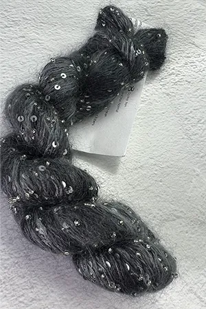 Artyarns Beaded Mohair with Sequins | 2264 Charcoal Tonal (Silver)