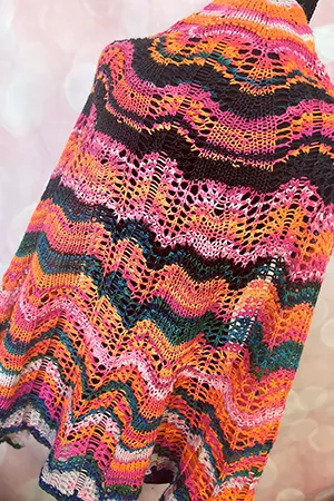 Artyarns Painted Chevrons KAL Shawl