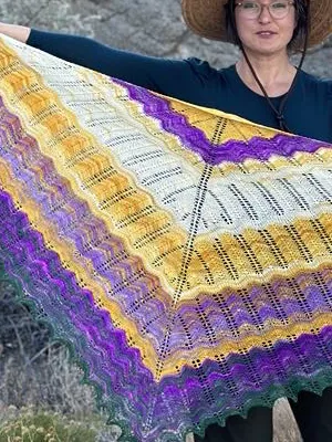 ARTYARNS Henderson Canyon Yarn Art Shawl