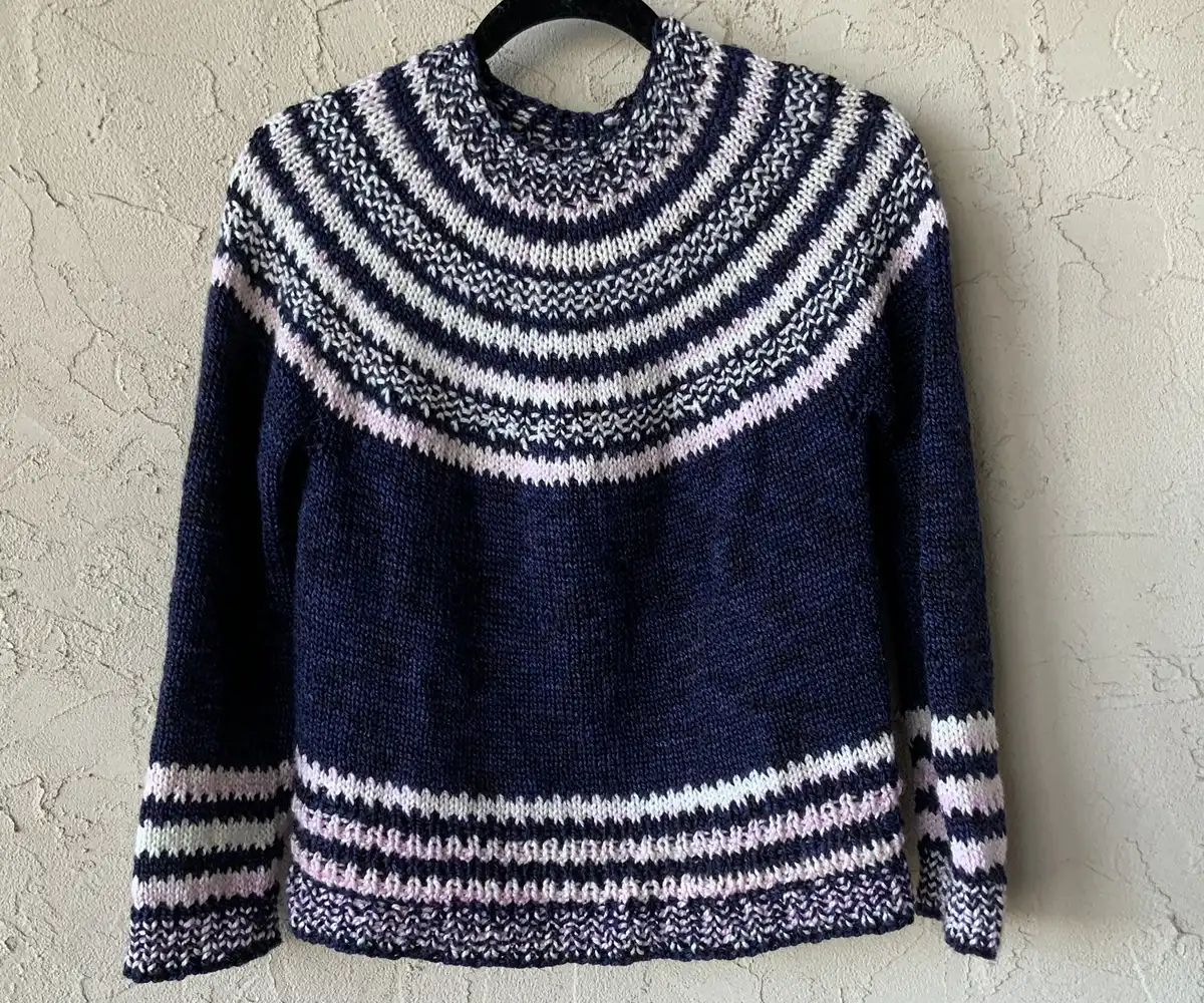 Cornflower Knitted Lace Sweater [FREE Knitting Pattern]