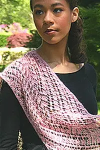 Artyarns Kits Rosebud Regal Silk / Mohair Shawl. Artyarns Pattern P98