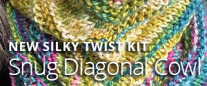 Artyarns Silky Twist | Snug Diagonal Cowl