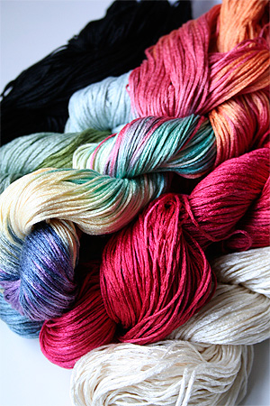 silk knitting yarn