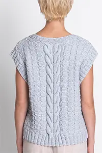 Blue Sky Knitkit - Orcutt Tee Back