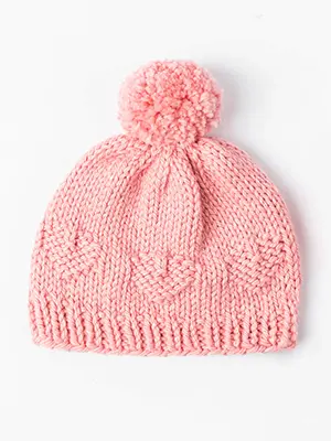 Blue Sky Knitkit - Helena Heart Hat