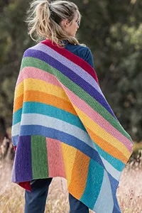 BLUE SKY SWEATER PRISM THROW