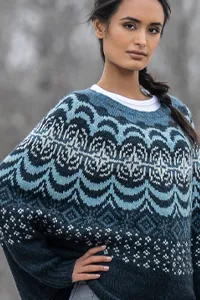 Blue Sky Fibers Knitkit supernovae swoncho