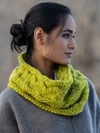 Truckee Cowl Knit Kit in Blue Sky Woolstok North at Fabulous Yarn