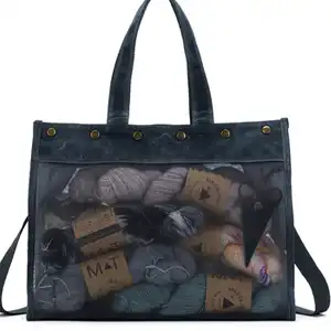 Della Q | Makers Mesh Tote Blue