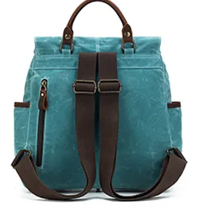 Della Q | Makers Midi Backpack Teal Detail