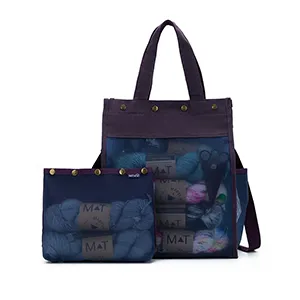 MAKERS TALL MESH TOTE Dark Blue