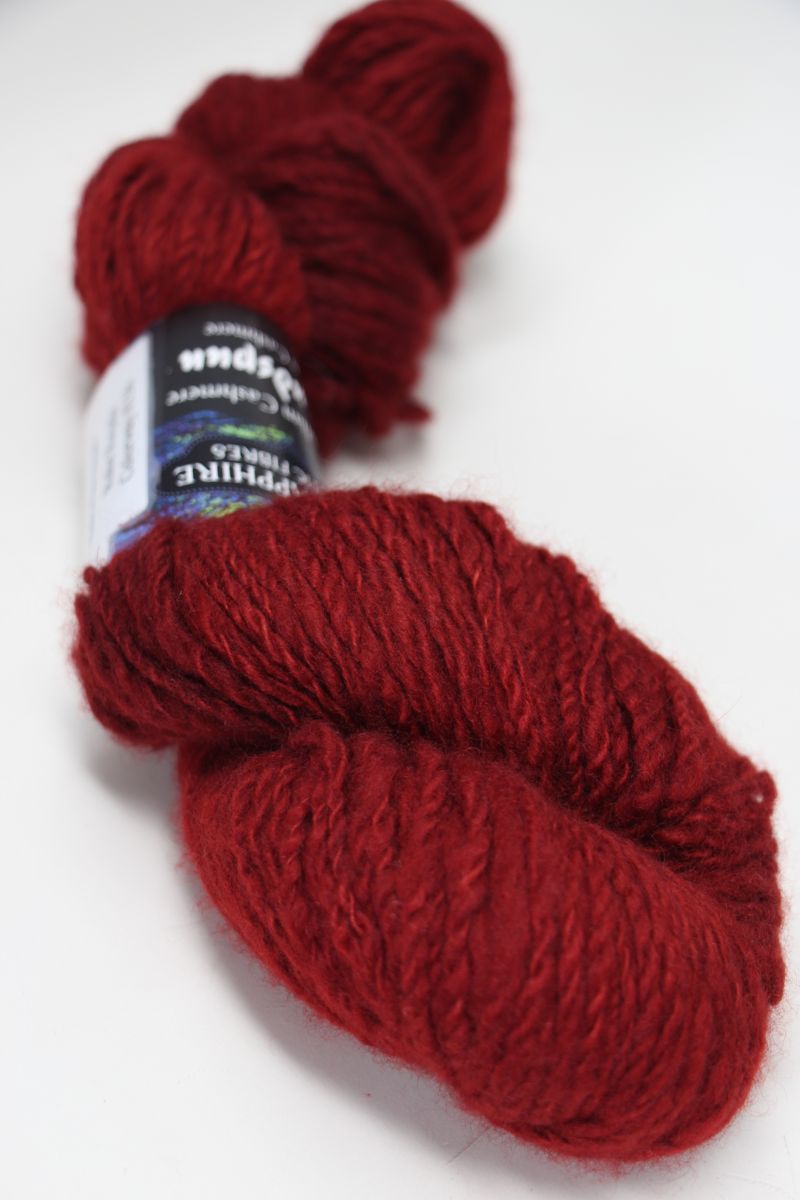 Red Worsted Weight Recycled Cashmere Yarn