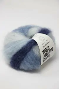 Wool and the Gang Take Care Mohair Umbrella Blue Stripe